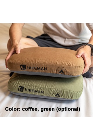 Springsun Yeşil Hafıza Köpük Yastık - Kamp, Seyahat Ve Öğle Dinlenme İçin Taşınabilir Boyun Desteği - Yavaş Geri Yayılımlı Ve Yıkama Kolay Kılıf Yeşil