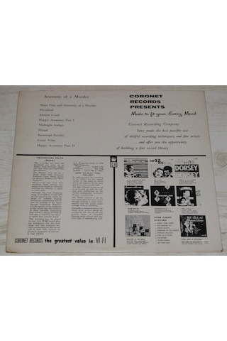 Anatomy Of A Murder - Soundtrack 33 LP Albüm