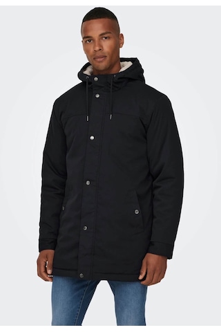 Only & Sons Erkek Parka Siyah 22025690 24Kw21000034 W21002 Siyah