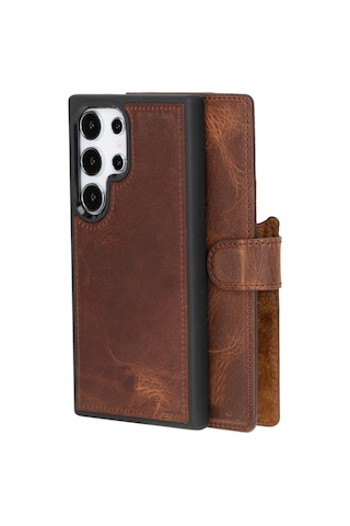 Samsung Galaxy S24 Ultra Leather Detachable Wallet Case