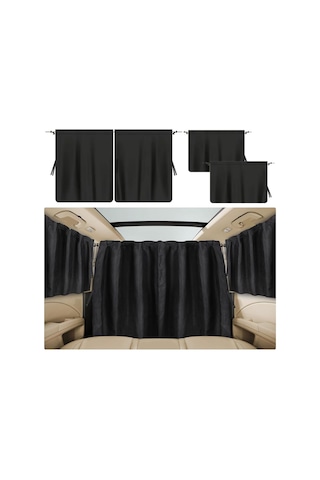 Glanz Araç İçi Perde Araba Gizlilik Perdesi Oto Güneşlik Perde Seti