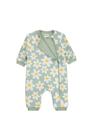 Civil Baby Çiçek Empirme 2.5 Tog Uyku Tulumu - Yeşil Çağla Yeşili