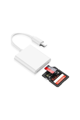 Type-c To Sd-microsd Kart Okuyuculu Kamera Adaptörü Al4116