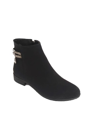 Sdf 071-24 Deri Fashion Fermuarlı Kadın Bot Siyah