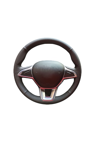 Renault Symbol 2017 sonrası - Spor desen komple direksiyon kılıfı siyah dikiş