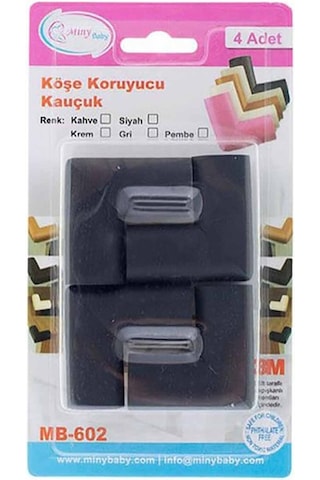 Miny Baby Dörtlü Siyah Köşe Koruyucu