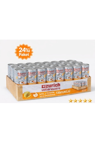 Zurich Veterinaire Tavuklu Yetişkin Kedi Konservesi 415 Gr X 24 Lü Paket Zurich Veterinaire Tavuklu Yetişkin Kedi Konservesi 415 Gr X 24 Lü Paket