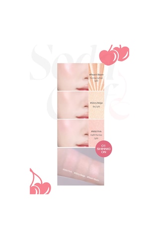 İnci Işıltıları İçeren Aydınlatıcı Paleti Perıpera V Highlighter Ad 001 Shining On Shine Bright 20180473
