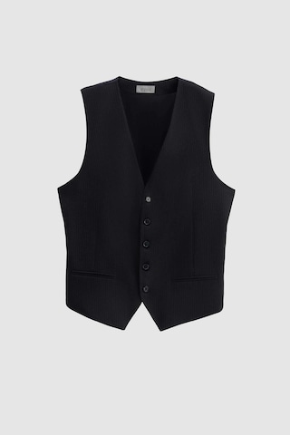 Twn Slim Fit Lacivert Çizgi Desenli Takim Elbise Yelekli 3efy5jb185592 Lacivert