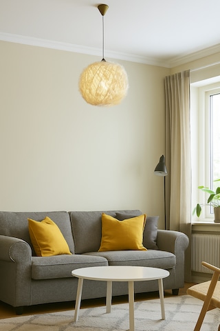 Efect Home Design Bohem,ahşap,modern,doğal El Yapımı Sarkıt Avize Açık Krem