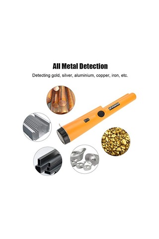 Taşınabilir Metal Arama Cihazı, Ip66 Su Geçirmez Metal Dedektörü, Pinpointer, 360 Tarama, Ses Ve Titreşim Göstergesi, Yüksek Hassasiyet, Altın Madeni Para Avı, Kalıntılar, Takı İçin