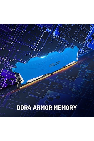 Oscoo Blue Armor T200 8GB 3200MHZ CL22 DDDR44 1.2V Ram