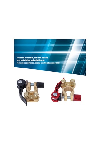 Suofeng Araç Akü Terminali Bağlayıcıları 2 Adet - Hızlı Ayrılma Fonksiyonu, Güvenli Korumalı, Işıklı + - Klipsler