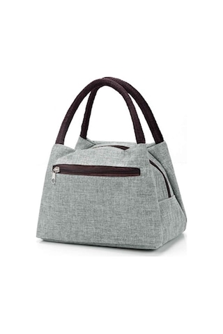 Öğle Yemeği Çantası Oxford Taşınabilir Soğutucu Öğle Yemeği Çantası Tuval Piknik Tote Çantaları Erkekler Kadınlar İçin Isı Yalıtımlı Omuz Çantaları 3 Siyah