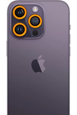 Newface Apple Uyumlu iPhone 12 Pro Max Neon Fosforlu Kamera Lens - Sarı,