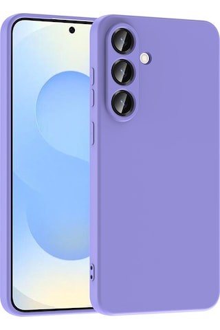 Samsung Galaxy Uyumlu S25 Fe Kılıf Zore Mara Lansman Kapak Lila