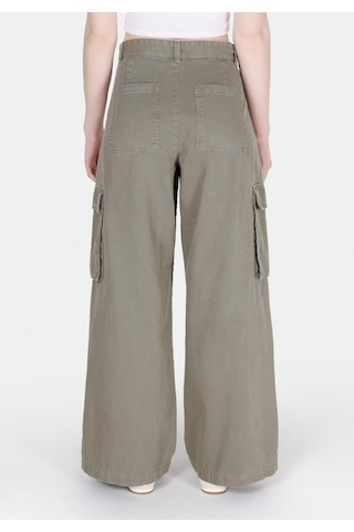 Colin's Colins Regular Fit Orta Bel Geniş Paça Kadın Yeşil Pantolon Cl1072481 Q1.v1 Kha Haki