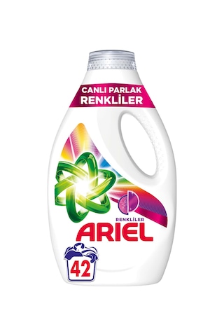 Ariel Canlı Parlak Renkliler Sıvı Çamaşır Deterjanı 42 Yıkama 6300 G