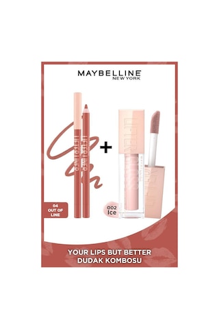 Maybelline New York Your Lips But Better Dudak Kombosu 04 Out Of Line + Lifter Gloss 02 Ice