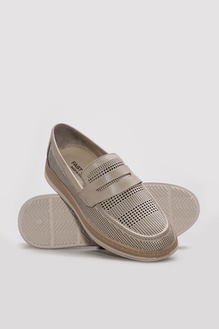 Fast Step Hakiki Deri Erkek Casual Ayakkabı 951ma395 Bej