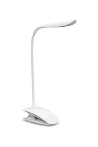 Mandallı Kitap Okuma Lambası, Güçlü Led Işık, Şarjlı .
