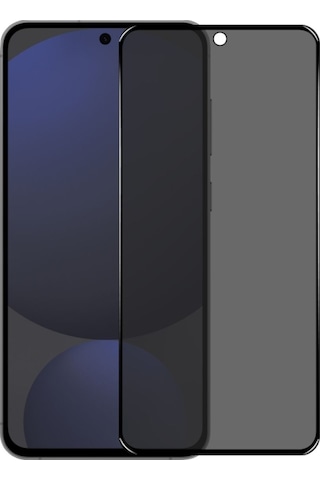 Samsung Galaxy S24 Fe İle Uyumlu Hayalet Privacy Gizlilik Filtreli Tam Kaplayan Cam Ekran Koruyucu
