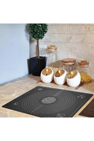 Silikon Hamur Matı 40x50 Cm Ölçülü Kaymaz Yapışmaz Mutfak Matı