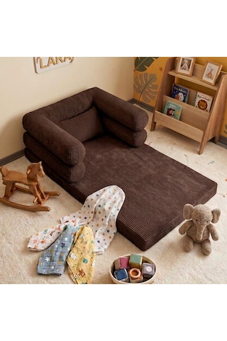 Miniwood Montessori Yatak Oyun Alanlı Bebek Yer Yatağı Sünger Çocuk Karyola 107 x 150 CM