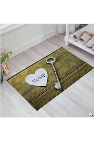 Anahtar Baskılı Kauçuk Kapı Önü Paspası