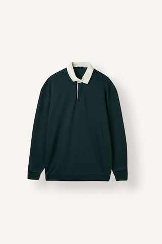 Defacto Boxy Fıt Polo Yaka Sweatshirt E6523ax26augn1051 Yeşil-gn1051