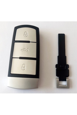 Volkswagen Passat Uyumlu Smart Kumanda Kabı Anahtar Kabı 3 Buton