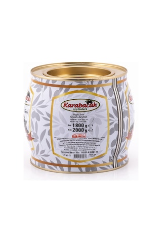 Karabacak Siyah Zeytin Süper Boy 2 Kğ Teneke Kutu 350-380 Kalibre