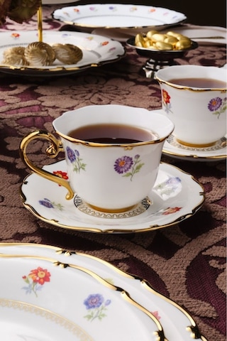 Karaca Royal Bone Diana 2 Kişilik Çay Fincan Takımı