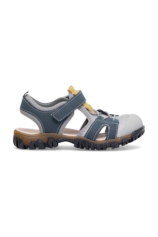 Elit Şa-p-041-25y Patik Erkek Çocuk Düz Sandalet Lacivert - Gri Lacivert - Gri