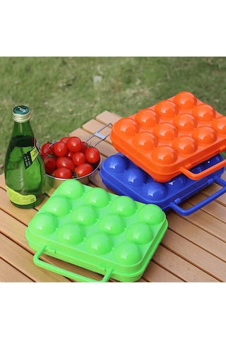 Shufa 12'li Yumurta Saklama Kutusu Turuncu Çok Renkli