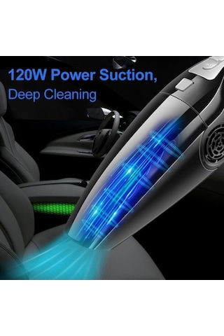 Tongxida Yüksek Güçlü Araç Süpürgesi - 120w - Ev Ve Araba Kullanımı - Kuru Ve Islak - Kablolı - Turuncu