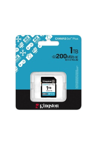 Kingston Sdg4-1tb 1tb Sdxc Canvas Go Plus Gen4 200mb-s C10 Uhs-ı U3 V30 Hafıza Kartı Kdo