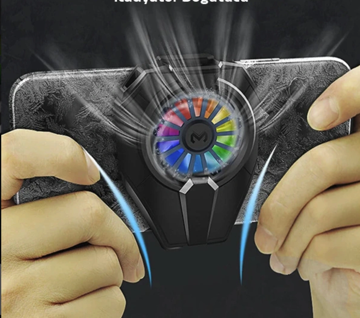 Dl06 Ultra Güçlü Telefon Soğutucu Fan Seramik Turbo Soğutma Pocophone Telefonlara Tam Uyumlu