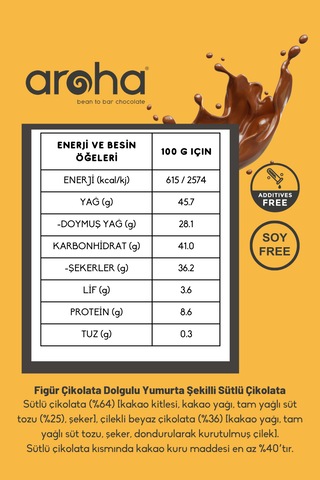 Kids - Figür Çikolata Dolgulu Yumurta Şekilli Sütlü Çikolata 50g
