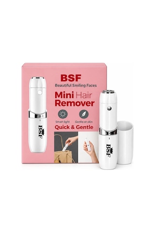 BSF Beautiful Smiling Faces Ls-01 Mini Face Yüz Tüy Alma Tıraş Makinesi Temizleme Fırçası