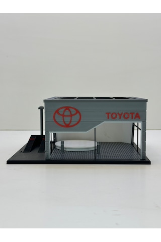 3d Baskı 1/64 Ölçekli Toyota Showroom Tasarımlı Diorama Araç Sergileme Garajı