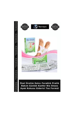 Özel Üretim Kalıcı Ferahlık Pratik Bakım Günlük Konfor Bio Shoes Ayak Kokusu Giderici Toz Formül