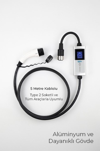 Hims Hctk-22-g 22kw Tip 2 Soketli Taşınabilir Elektrikli Araç Şarj Cihazı