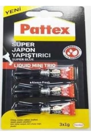 Pattex Süper Japon Yapıştırıcı Mini Trio 3X1 Gr