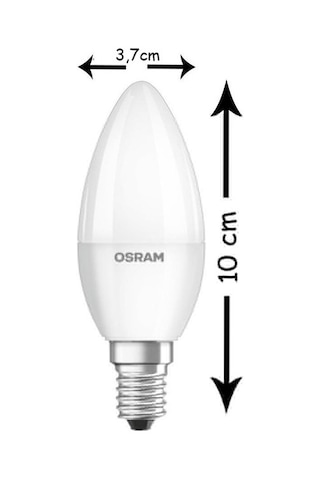 Osram Led Value 4,9w Beyaz Işık E-14 470lm Ampul