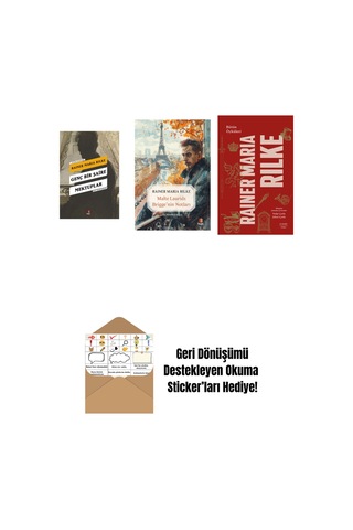 Genç Bir Şaire Mektuplar + Malte Laurids Brigge'nin Notları + Bütün Öyküleri - Rainer Maria Rilke Ciltli + Okuma Sticker'ları