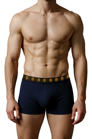 Maksfd Erkek 6 Lı Pamuklu Boxer Set Rahat Ve Esnek İç Giyim Erkek Boxer- Brros Modeli Lacivert