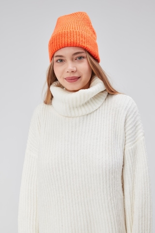 Derikem Basic Şık Standart Lüks Unisex Tiftik Bere Turuncu