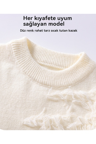 Erkek Sonbahar Ve Kış Düz Renk Kalın Yuvarlak Yaka Kazak Yeşil