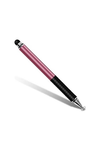 Fastbuy Şeffaf Diskli Metal Dokunmatik Kalem - Hassas & Dayanıklı - Pembe, Çizim & Ofis İçin